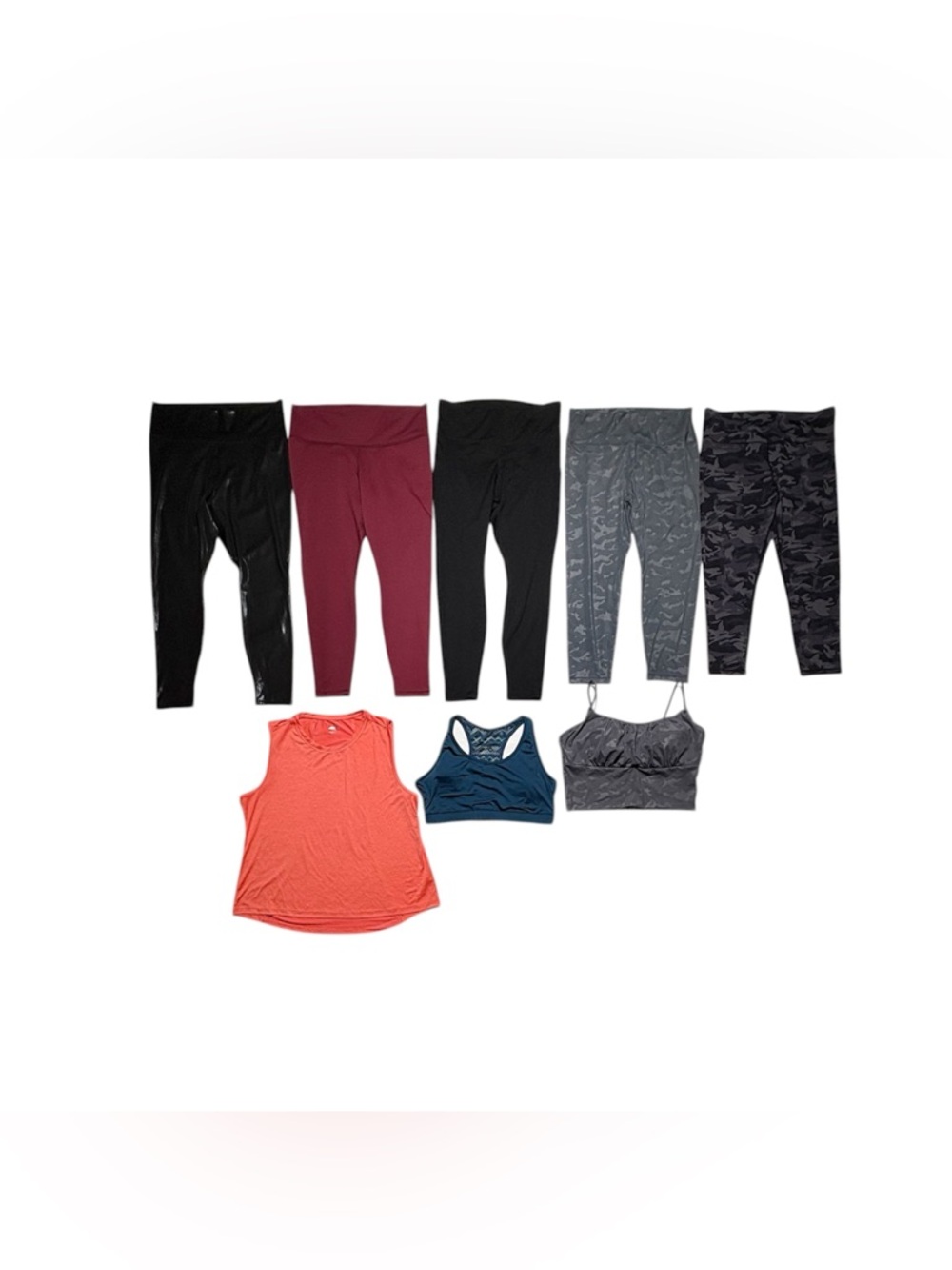ZYIA Bundle of 8 Women’s Activewear Bundle – Size XXL